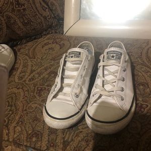 White leather converse